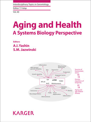 cover image of Aging and Health--A Systems Biology Perspective